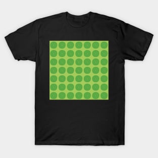 Limefruits in typical Finnish designstyle, simple repeating pattern in green T-Shirt